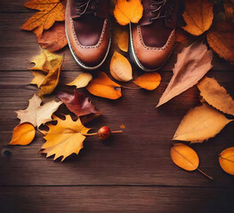 Shoe Autumn Background