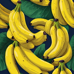 Wall Mural - Seamless Pattern of Banana