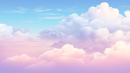 Wall Mural - clouds are pastel gradient abstract sky background