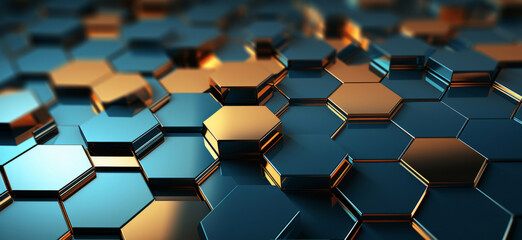 Geometric hexagonal abstract background. Honeycomb pattern concept.