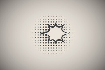 Poster - pop art, speech bubble icon vector illustration in stamp style