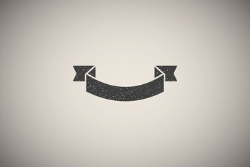 Poster - Ribbon icon vector illustration in stamp style