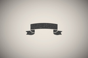 Poster - Ribbon icon vector illustration in stamp style