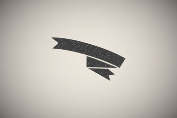 Poster - Ribbon icon vector illustration in stamp style