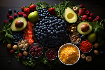  Health and wellness-related food, superfoods, organic food, vegan food 