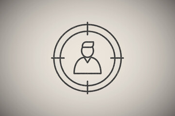 Poster - high-rise buildings icon vector illustration in stamp style