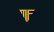 Vector modern and memorable initial letter mf or fm monogram logo
