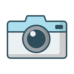 Camera icon vector on trendy style for design and print.