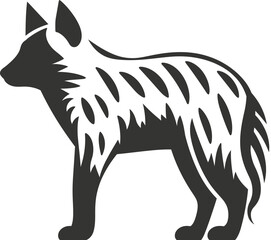 Wall Mural - Striped hyena icon