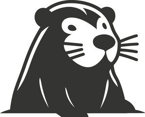 Wall Mural - Beaver icon