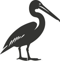 Wall Mural - Pelican bird icon