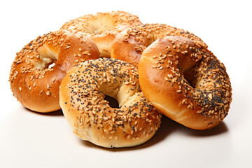 Wall Mural - bagels with sesame seeds