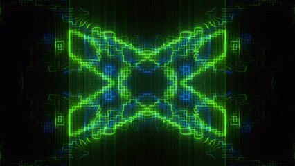 Wall Mural - abstract binary code background