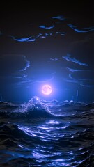 Wall Mural - night sky and sea