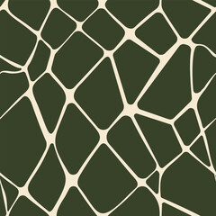 Seamless pattern of giraffe coloring pattern in natural colors