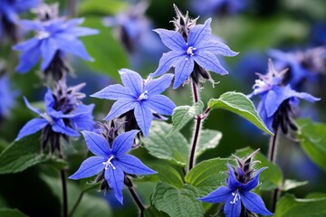 Sticker - borage flowers 