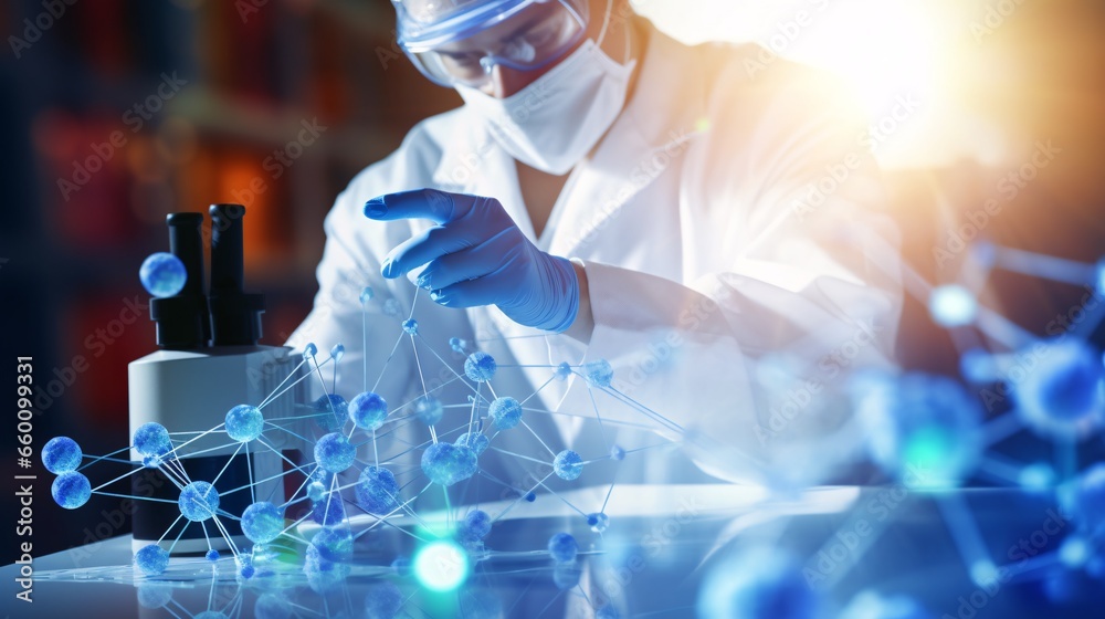 The laboratory banner proudly displays the institution's commitment to ...