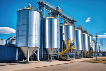 Wall Mural - Aerial view of Petrochemical industry refinery in the morning background. Energy Industrial plant oil station, manufacturing for fuel and energy, furnace factory line.