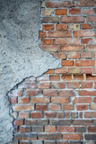 Fototapeta Desenie - Mur z czerwonej cegły, tekstura, tło.