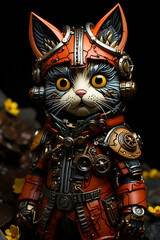  Charachter unique and distinctive design, toy style, suurealism created with Generative Ai