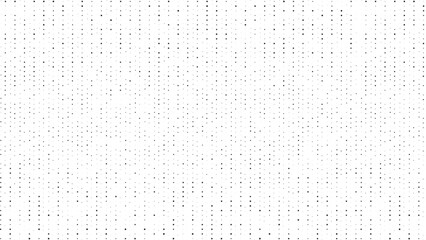 Poster - Black and white halftone dotted pattern.