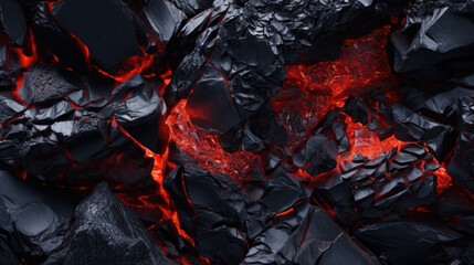 Wall Mural - Closeup of Lava Rock with Glassy Volcanic Texture This rock has a smooth, sleek appearance with a reflective surface that resembles glass, a result of the quick cooling of molten lava.