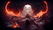 demon balrog abyssal entity rendered in unreal engine octane Render central composition cinematic symmetrical composition Panavision 