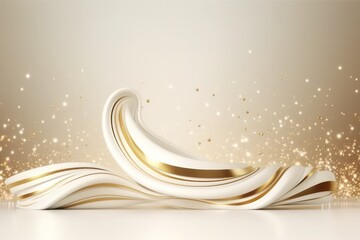 Wall Mural - abstract golden background