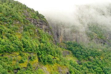 Wall Mural - MIsty Mountains in Norway