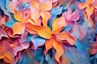 Abstract Multicolor Background: A Vibrant Spring Bloom of Vivid Hues, generative AI