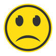 © udin - Vector illustration of sad emoticons. Colored icons for website design .Simple design on transparent background (PNG).