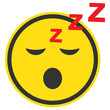 © udin - Vector illustration of sleep emoticons. Colored icons for website design .Simple design on transparent background (PNG).