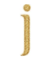 Poster - Gold glitter alphabet letters from A to Z, isolated on transparent background, lowercase. This is a part of a set which also includes numbers and symbols
