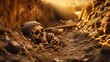 Ancient tomb discovery of human skeletal remains