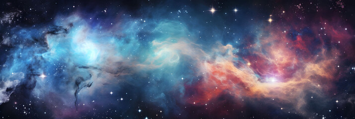 Wall Mural - planets and galaxy, science fiction wallpaper. beauty of deep space. billions of galaxies in the uni