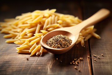 Sticker - gluten-free pasta on a wooden spoon