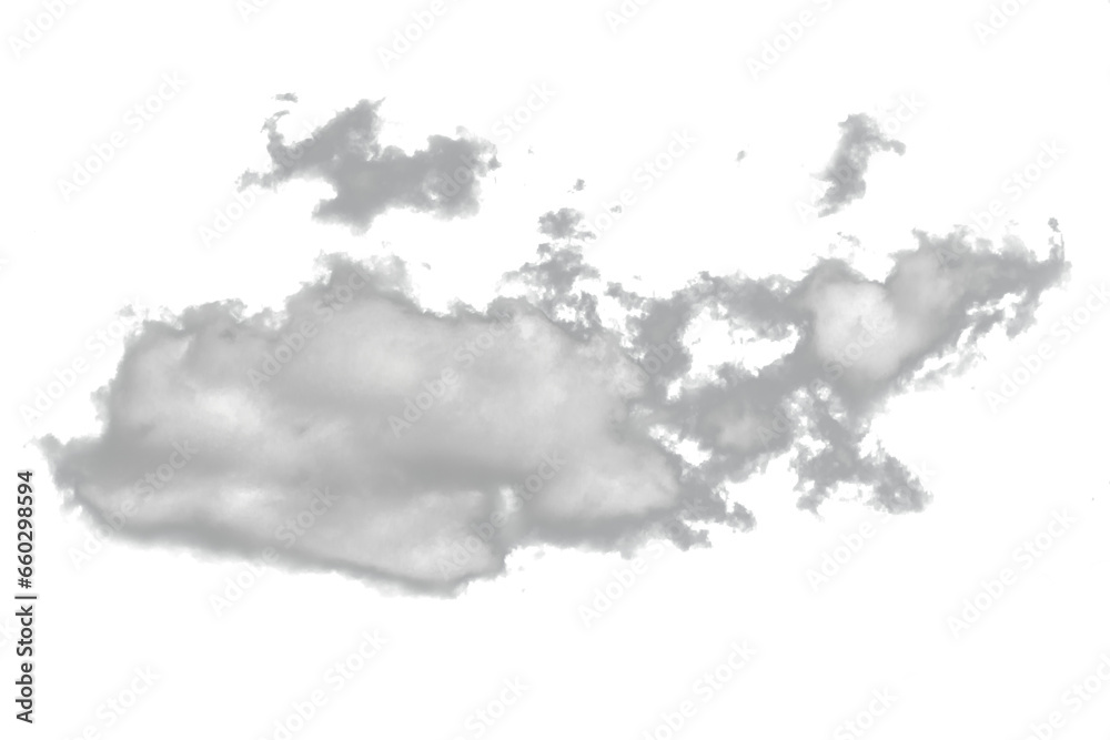 White fluffy cloud on transparent background PNG Stock Photo | Adobe Stock