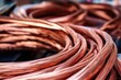 close-up of insulated copper wires