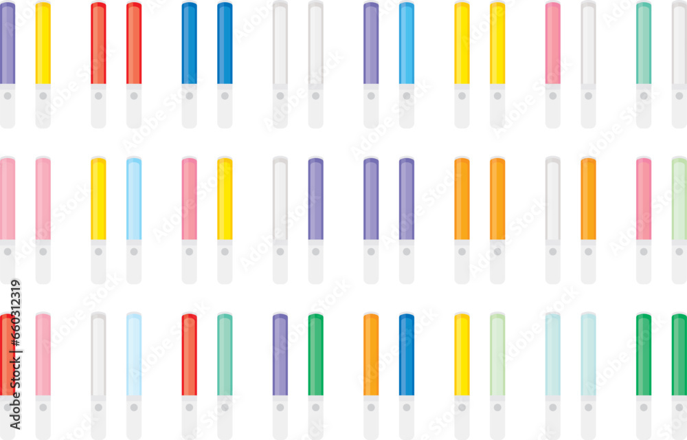 Illustration of a penlight set in flat design Stock Vector | Adobe Stock