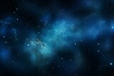 Fototapeta Na sufit - A radiant azure nebula adorned with sparkling stars, it portrays a fantastical galactic scenery. Generative AI