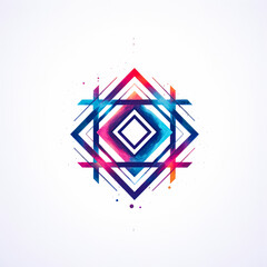 Wall Mural - step into a mesmerizing world of abstract space design with this retro-inspired masterpiece. bold co
