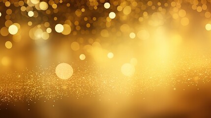 Wall Mural - gold glitter sparkling abstract bokeh background