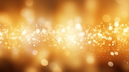 Wall Mural - Gold splashes on a bright background, . Festive bokeh texture