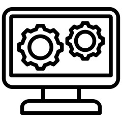 Poster - Software Outline Icon