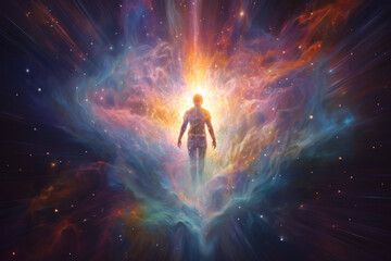 Wall Mural - person full of imagination