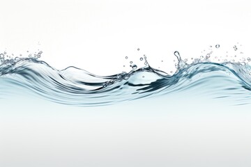 Wall Mural - an abstract background image for creative content, showcasing a gentle and soothing wave on a clean 