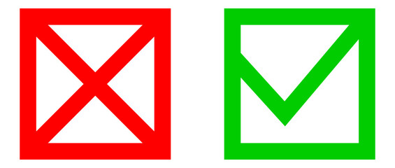 Poster - Check mark icon vector symbol design element.
