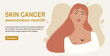 Skin cancer and melanoma awareness month woman screening