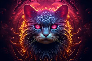 Sticker - An enlightened cat