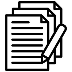 Poster - Contract Outline Icon